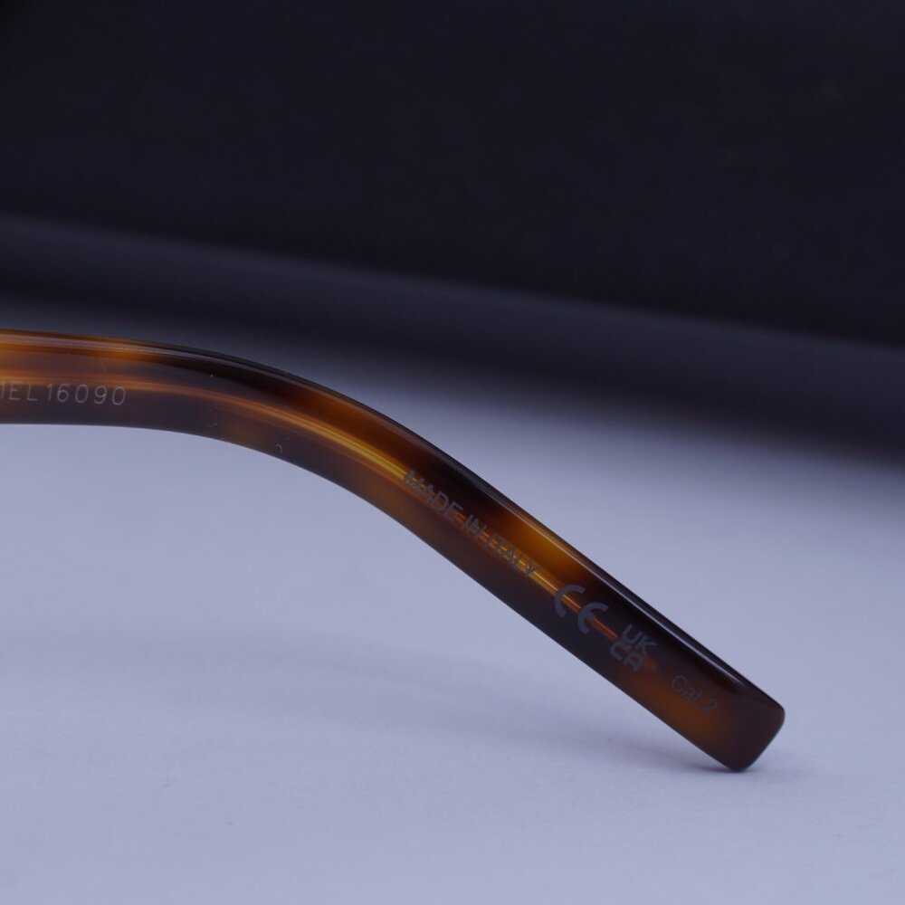 Saint Laurent SLM126 003 Cat Eye Sunglasses - Havana / Green - Picture 3 of 10